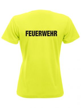 T-Shirt New-Classic T Ladies Beschriftung schwarz FEUERWEHR gross auf Rücken