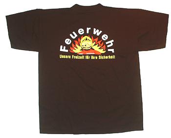 T-Shirt Unsere Freizeit für Ihre Sicherheit auf Rücken
