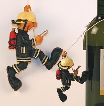 Feuerwehrmann Anhänger, kann auch als Baumschmuck zu Weihnachten verwendet werden