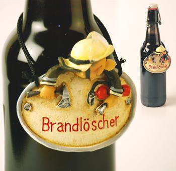 Flaschenschild Brandlöscher