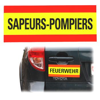 Signalisationsschild SAPEURS-POMPIERS, Magnettafel