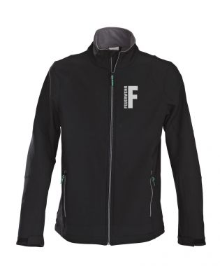 Softshell-Jacke Trial Beschriftung refl. FEUERWEHR klein auf Brust