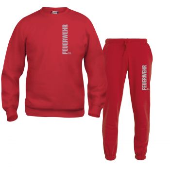 Sweat-Shirt und Hose Beschriftung refl. FEUERWEHR