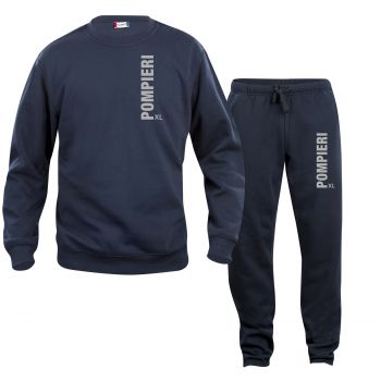 Sweat-Shirt und Hose Beschriftung refl. POMPIERI