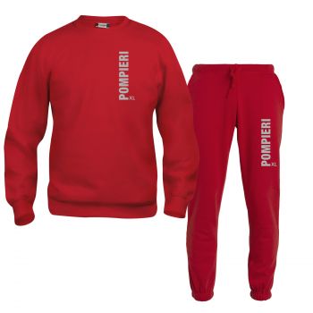 Sweat-Shirt und Hose Beschriftung refl. POMPIERI