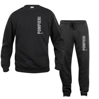 Sweat-Shirt und Hose Beschriftung refl. POMPIERI