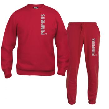 Sweat-Shirt und Hose Beschriftung refl. PUMPIERS