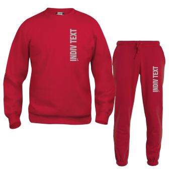 Sweat-Shirt und Hose Beschriftung refl. individuell