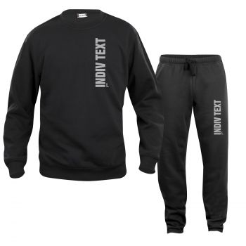 Sweat-Shirt und Hose Beschriftung refl. individuell