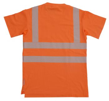 T-Shirt mit V-Ausschnitt ISO 20471 Klasse 2