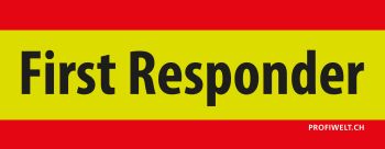 Signalisationsschild First Responder