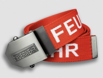 Stoffgurt Feuerwehr mit Flaschenöffner - Rot