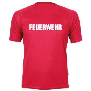 Funktions T-Shirt Cona Beschriftung weiss FEUERWEHR gross auf Rücken