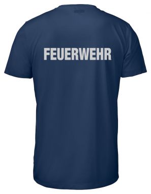 Funktions T-Shirt Beschriftung refl. FEUERWEHR gross auf Rücken