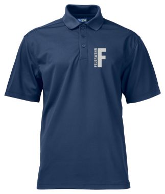 Funktions Polo Piqué Beschriftung refl. FEUERWEHR klein auf Brust