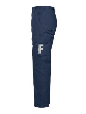 Arbeitshose Feuerwehr, 2 Beintaschen und refl. Beschriftung