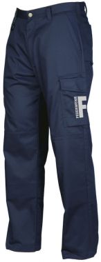 Arbeitshose Feuerwehr, 2 Beintaschen und refl. Beschriftung