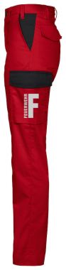 Arbeitshose moderner Schnitt Ladies Feuerwehr, 2 Beintaschen und refl. Beschriftung