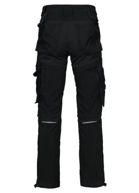 Arbeitshose mit Stretcheinsätzen aus Nylon Feuerwehr, 2 Beintaschen und refl. Beschriftung