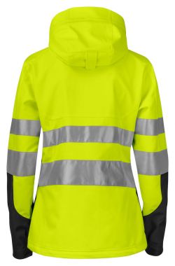 Softshell Damenjacke EN ISO20471 Klasse 3/2 Beschriftung refl. FEUERWEHR klein auf Brust