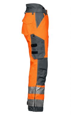 6514 Arbeitshose gefüttert mit Knieverstärkung EN ISO 20471 Klasse 2