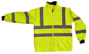 Warnschutz-Jacke 4 in 1 EN ISO 20471 Klasse 3 Beschriftung refl. FEUERWEHR gross auf Rücken