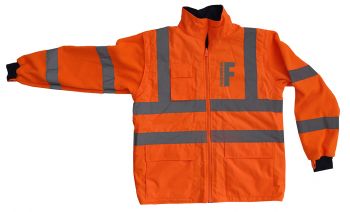 Warnschutz-Jacke 4 in 1 EN ISO 20471 Klasse 3 Beschriftung refl. FEUERWEHR klein auf Brust