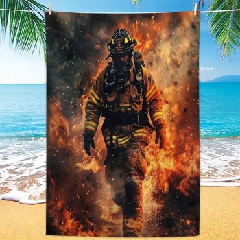 Badetuch - Feuerwehrmann
