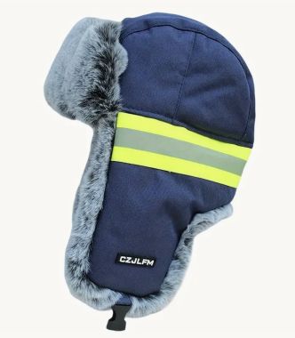 Wintermütze gefüttert Blau
