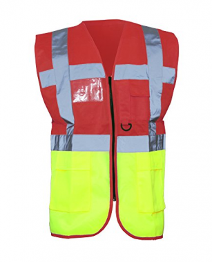 Funktionsweste Plus, Rot/Gelb