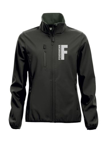 Softshell-Jacke Basic Ladies Beschriftung refl. FEUERWEHR klein auf Brust
