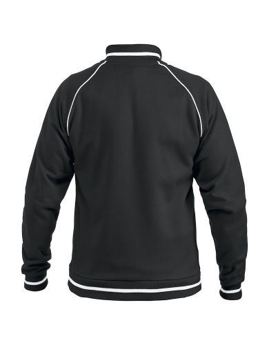 Sportliche Sweatjacke ohne Kapuze