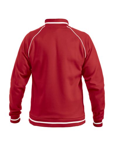 Sportliche Sweatjacke ohne Kapuze Beschriftung weiss Firefighter klein auf Brust