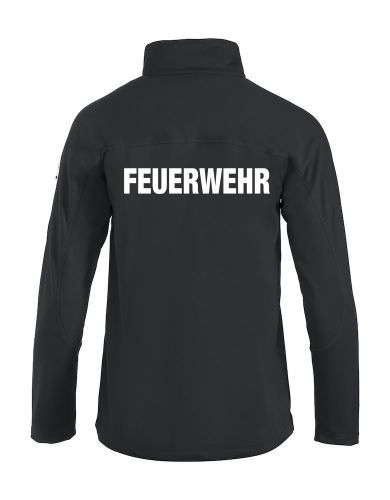 Unisex-Sweatjacke Beschriftung weiss FEUERWEHR gross auf Rücken
