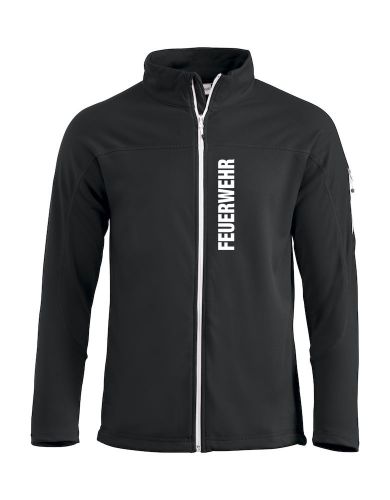 Unisex-Sweatjacke Beschriftung weiss FEUERWEHR klein quer auf Brust