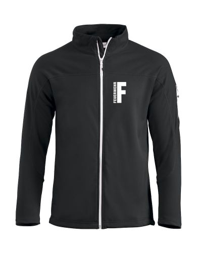 Unisex-Sweatjacke Beschriftung weiss FEUERWEHR klein auf Brust