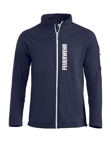 Unisex-Sweatjacke Beschriftung weiss FEUERWEHR klein quer auf Brust
