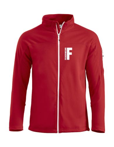 Unisex-Sweatjacke Beschriftung weiss FEUERWEHR klein auf Brust