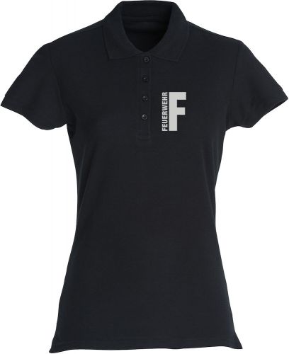 Polo-Shirt Basic Ladies Beschriftung refl. FEUERWEHR klein auf Brust