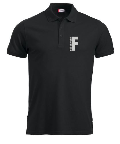 Polo-Shirt Manhattan Beschriftung refl. FEUERWEHR klein auf Brust