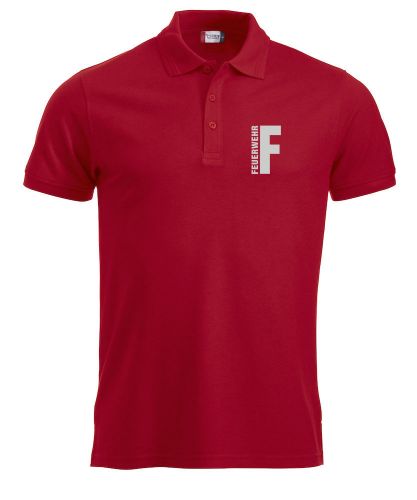 Polo-Shirt Manhattan Beschriftung refl. FEUERWEHR klein auf Brust