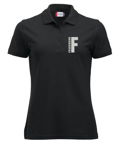 Polo-Shirt Manhattan Ladies Beschriftung refl. FEUERWEHR klein auf Brust