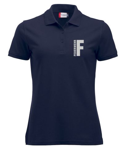 Polo-Shirt Manhattan Ladies Beschriftung refl. FEUERWEHR klein auf Brust