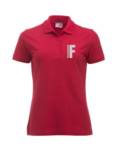 Polo-Shirt Manhattan Ladies Beschriftung refl. FEUERWEHR klein auf Brust