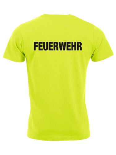 T-Shirt New-Classic T Beschriftung schwarz FEUERWEHR gross auf Rücken