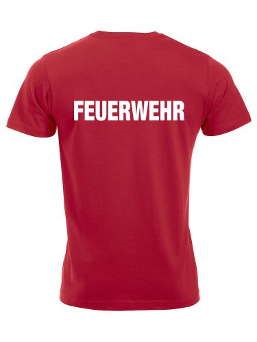 T-Shirt New-Classic T Beschriftung weiss FEUERWEHR gross auf Rücken