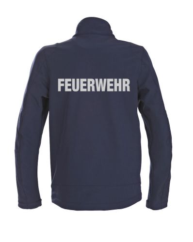 Softshell-Jacke Trial Beschriftung refl. FEUERWEHR gross auf Rücken