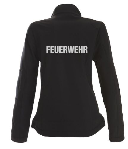 Softshell-Jacke Trial Ladies Beschriftung refl. FEUERWEHR gross auf Rücken