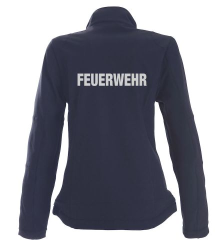 Softshell-Jacke Trial Ladies Beschriftung refl. FEUERWEHR gross auf Rücken