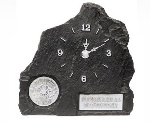 Schieferblock-Standuhr klein (ohne Gravurschild)